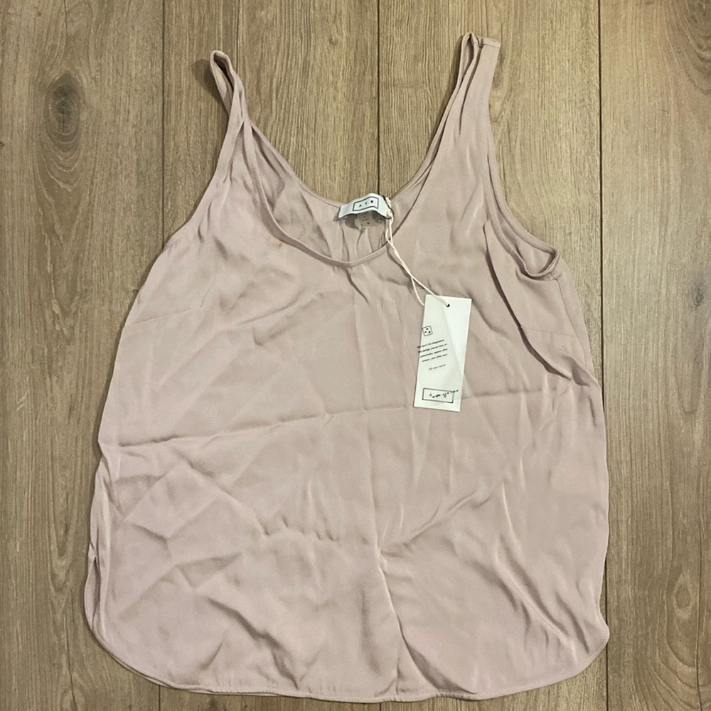 NWT AYR | Light Pink Silk Tank Top Blouse | Size 0